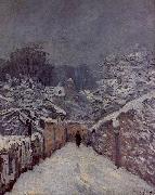 Alfred Sisley Snow at Louveciennes oil painting reproduction